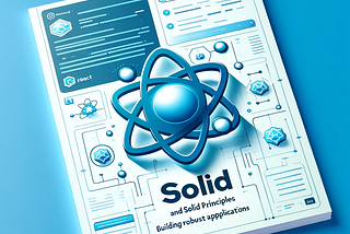 A book with the React symbol as cover, followed by the title of this article bellow it.