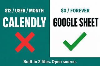 The Calendly Alternative That’s Just a Google Sheet