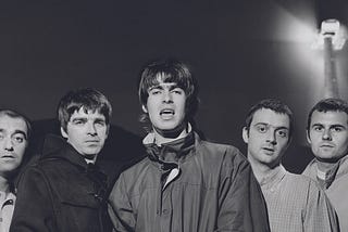 Oasis band shoot, (What’s The Story) Morning Glory, 1995.