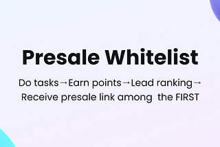 WHITELIST for PRESALE explained!