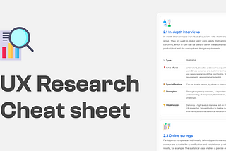 Here are what UX methods to use and when to use them (UX Research cheat sheet)