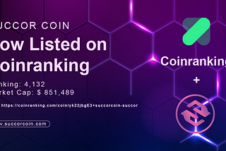 Succor Coin Listed on Coinranking