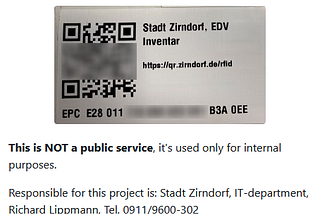 Using RFID-labels for inventory