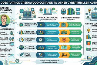 How Does Patrick Greenwood Compare to Other Cyberthriller Authors?