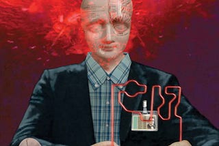 The album cover of Half Man Half Biscuit’s 2025 album, All Asimov and No Fresh Air