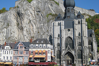 The Collegiate Church of Notre-Dame in Dinant, Belgium