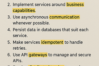 10 Rules for Reliable Microservices