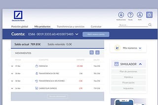 Rediseñando una dashboard bancaria