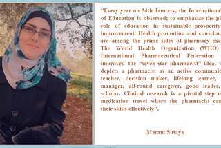 What’s about the Pharmacist’s Role in the International Day of Education?