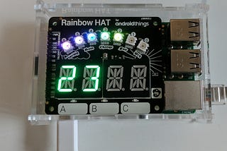 Trying out the Android Things Weatherstation Codelab