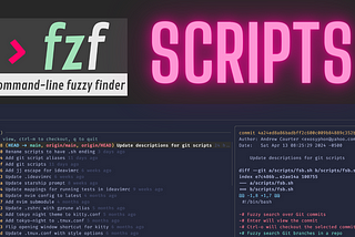 Search Git Branches and Commits Using fzf