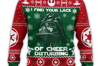 Christmas Star Wars Darth Vader Ugly Christmas Sweaters