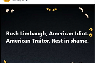 Calling Out an American Traitor on Facebook is now ‘Hate Speech’