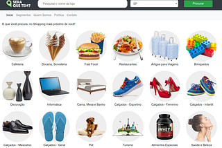 Novo portal de busca de lojas em Shoppings de todo Brasil