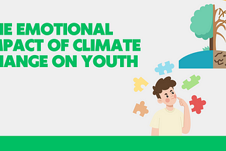 How does climate change affect youth mental health?