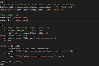 Automatizando SSH em Roteadores Cisco usando Python e Netmiko