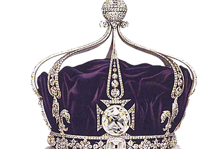 The kohinoor Diamond (Mountain of light in english) is one of the largest cut diamonds in the world.