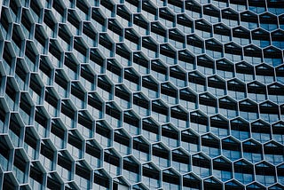 worm’s-eye-view of white concrete building