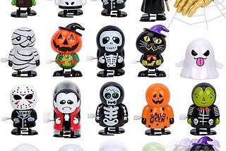 19-Piece Halloween Wind-Up Toy Set: Spooktacular Fun for Kids!