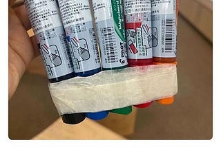 [工具微技巧篇]團結在一起的白板筆