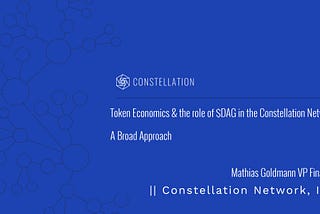 Token economics and the role of $DAG in the Constellation network