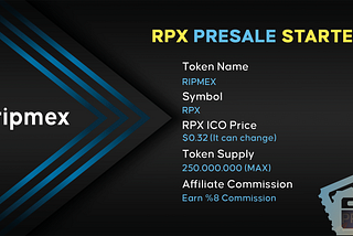 Ripmex (RPX) PRESALE STARTED
