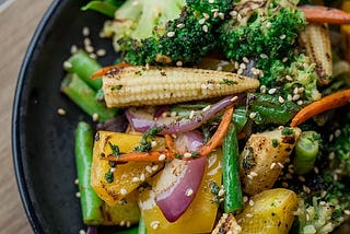 Baby Corn & Mushroom Salad