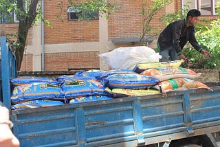 First Earthquake Supply Drop Successful to Sindhupalchok, Nepal