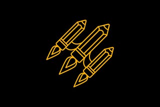 pens in a shape of a rocket