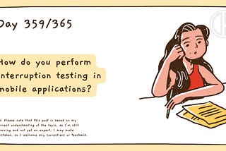 How do you perform interruption testing in mobile applications?
