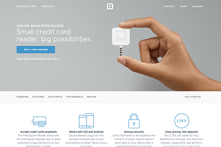 Square.com: Product Page Inspiration