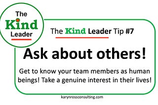 The Kind Leader Newsletter #7