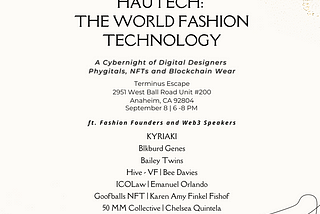 The New Era in Fashion: KYRIAKI aka Katie Chonacas presents HAUTECH: THE WORLD OF FASHION…