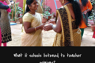 “What-if schools listened to teacher opinions?” Published here with consent.