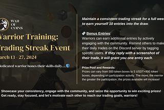 Warrior Training: Trading Streak Event