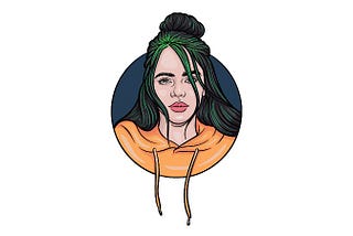 How to draw Billie Eilish