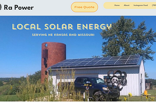 Ra Power Solar website