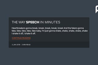 The way speech in minutes in PHP