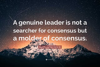 Consensus vs Compromise