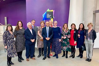 Our CEO Richard Davidson alongside Health Secretary, Sajid Javid and a group of other cancer charity CEOs