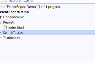 How to Integrating Extent Report in a .NET Project