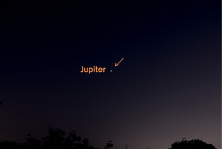 Time, space, and a Jupiter sighting