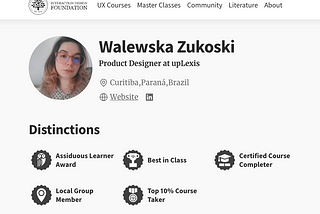 print of my profile on IxDF