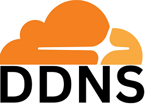 Cloudflare logo with DDNS below it