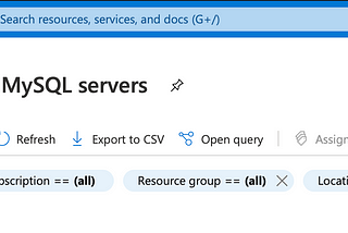 Azure Database for MySQL Server : Create and configure MySQL Server in Azure