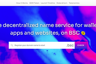 Introducing bsc.directory — .bsc domains on Binance Smart Chain