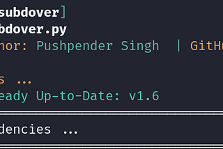 Uncover Subdomain Takeovers with SubDover: A Python3 MultiThreaded Scanner