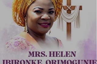 A tribute to Helen Ibironke Orimogunje