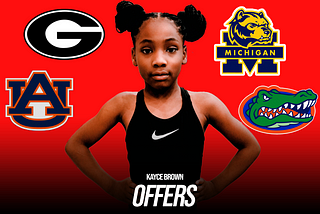 Kayce Brown D 1 College Offers