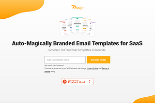 In one-click, create email templates for your SaaS company